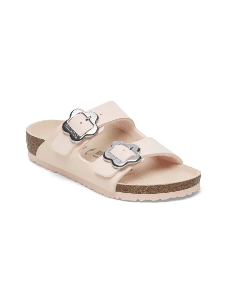 Birkenstock Arizona Flower Buckle Kids Birko-Flor Narrow Fit Light Brown KobietyDzieci Sandały Birkenstock Jasnobrązowy Si brązowe