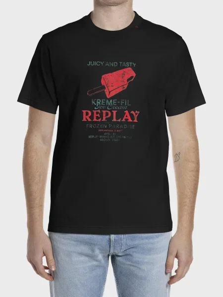 Футболка Replay чорна