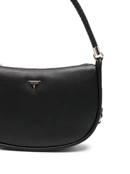 Чанта Guess с автограф черно