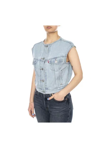 Levi's® Kamizelka Dżinsowa blau niebieska