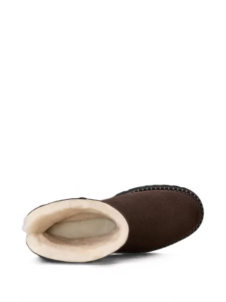 Cizme scurte Ugg din piele de căprioară maro