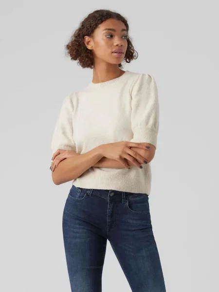 VERO MODA Pulover Doffy amestecat bej