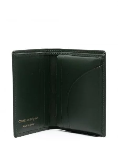 Kožená peněženka Comme Des Garçons Wallet zelená