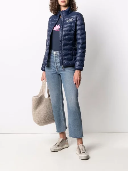 Geacă Ea7 Emporio Armani cu imagine albastru