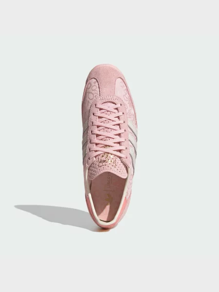 Кожаные кроссовки Adidas розовые