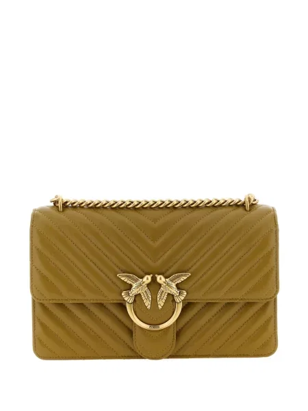 Класически овча кожа боди Pinko зелено