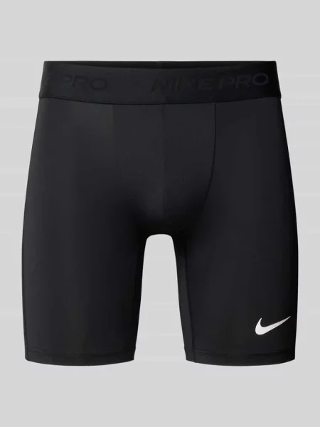 Przylegające szorty sportowe z nadruk z logo Nike Training czarne