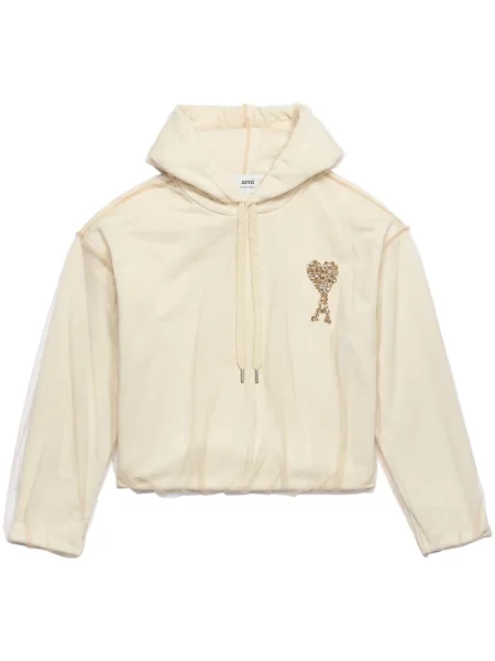 Bluza z kapturem Ami Paris tiulowa