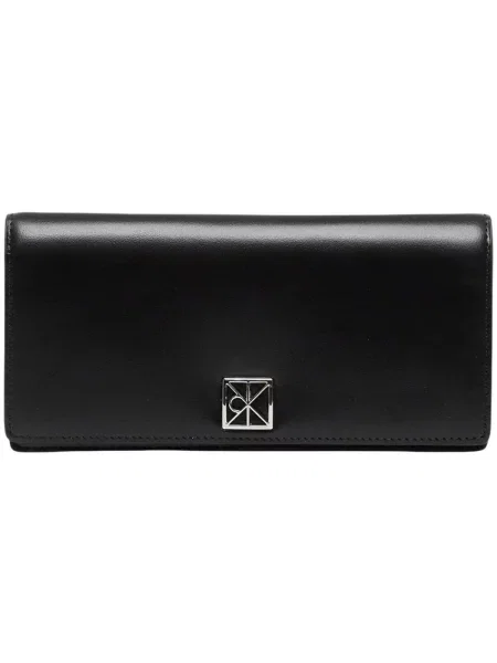 Lung blugi Calvin Klein din piele negru