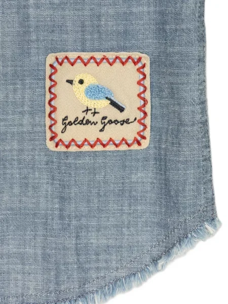 Koszula dziecięca Golden Goose niebieska