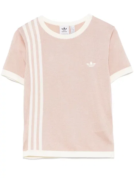 Dzianinowe spodnie Adidas niebieskie