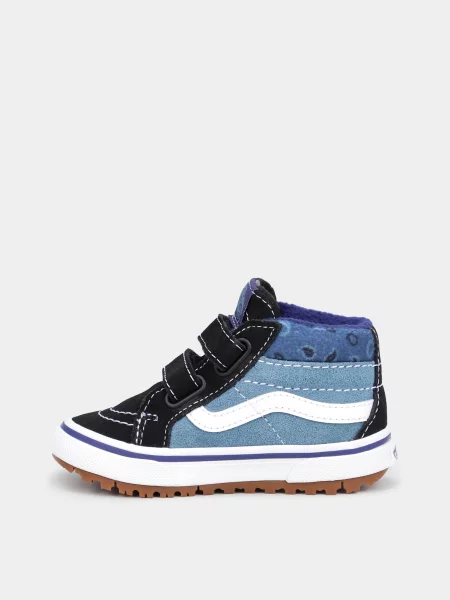 Замшеві Дитячі Кеди високі Vans Crib синій