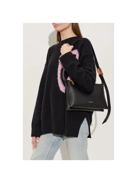 Off-White torebka crossbody skórzana biała