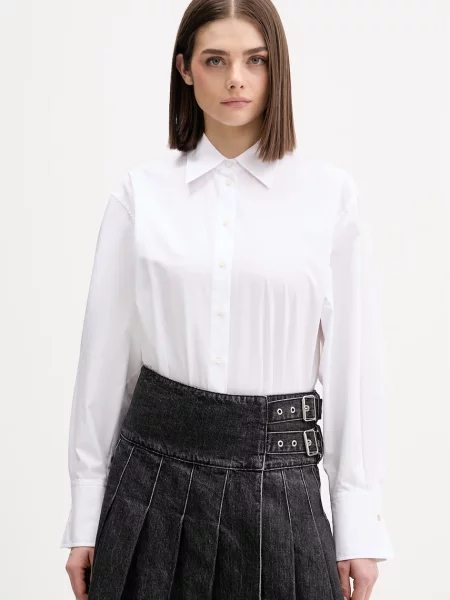 HUGO cămașă pentru femei din Enkanthus alb