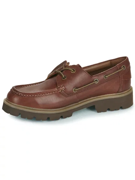 Mokasíny Clarks hnedá