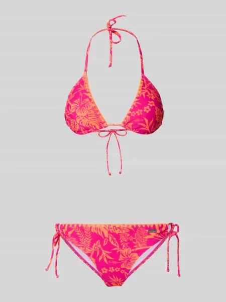 Bikini o kroju slim fit z kwiatowym nadrukiem na całej powierzchni model Kensi' Venice Beach