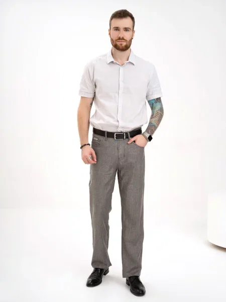 ISSA Plus Штани повсякденні сірий