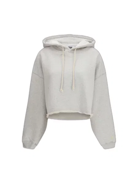 Bluza z kapturem Golden Goose z kapturem o skróconej długości szara