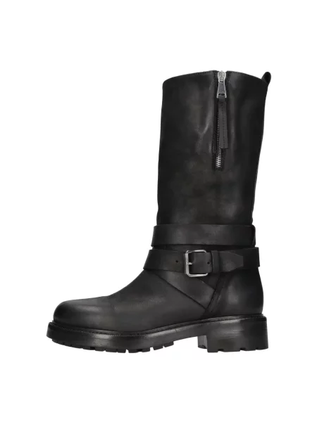 Szerokie kozaki Low Classic z alpaki klasyczne czarne