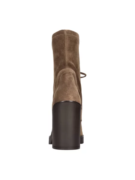 Botki Stuart Weitzman skórzane brązowe