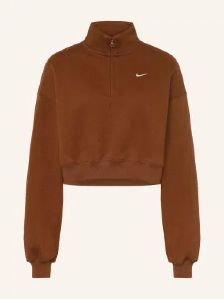Nike Mikina S Límcem Troyer Studio hnědá