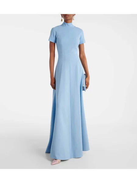 Rochie Emilia Wickstead de lână albastru