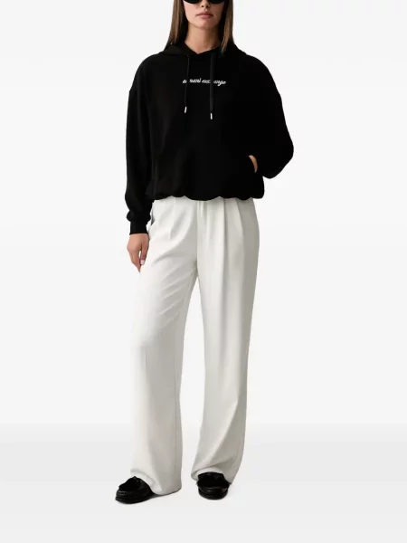 Hanorac cu glugă Armani Exchange cu broderie negru