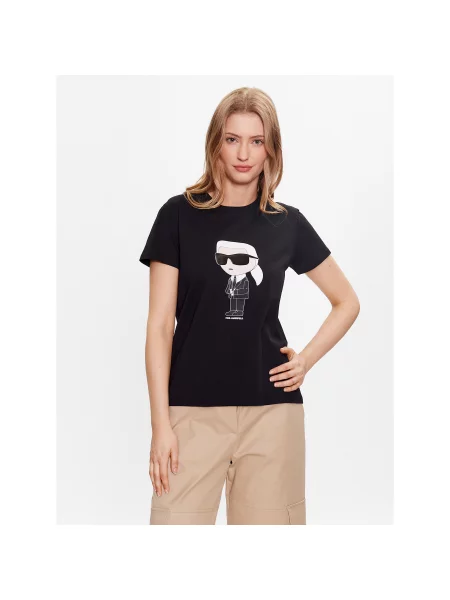 KARL LAGERFELD T-shirt Ikonik Regular Fit crna