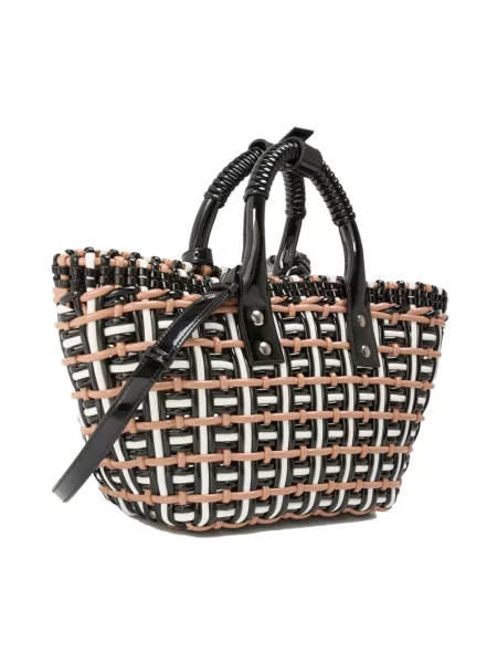 Lniana shopperka Balenciaga pleciona