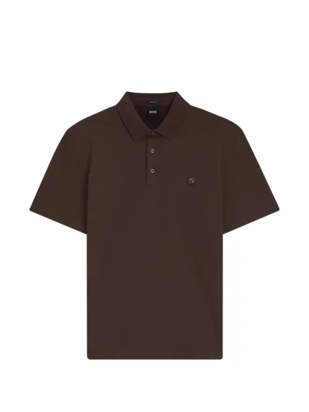 Koszulka polo Boss brązowa
