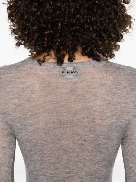 Tricou Pinko lung gri