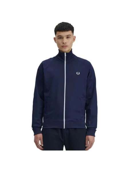 Jacheta FRED PERRY Taped Track Jacket Carbon Blue M albastru