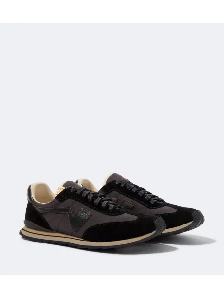 Sneakerși Visvim din piele de căprioară negru