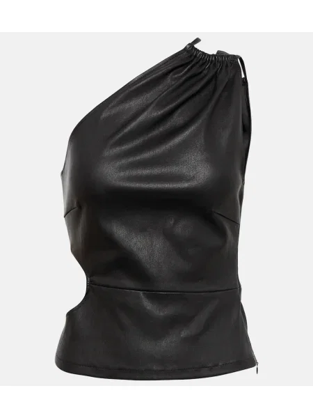 Top Amiri din piele negru