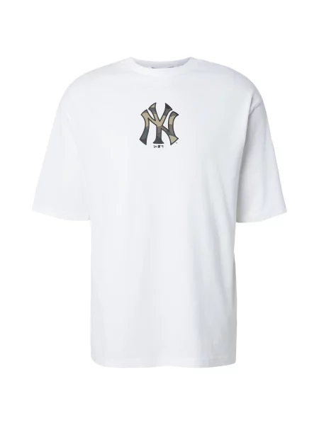 NEW ERA Tricou MLB INFILL NEYYAN kaki / oliv / negru alb