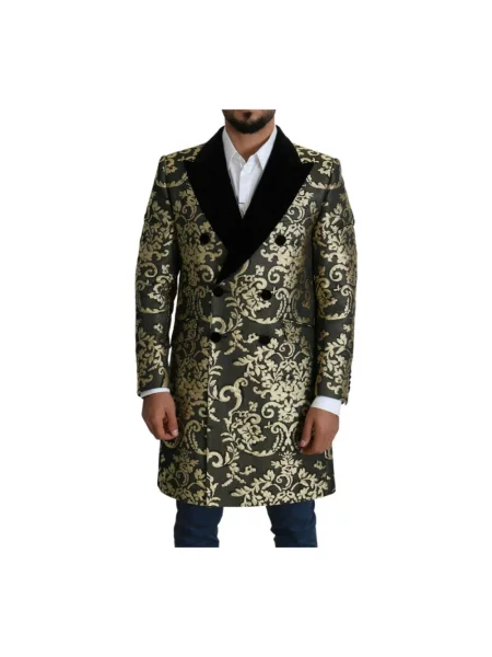 Długi płaszcz Dolce And Gabbana czarny