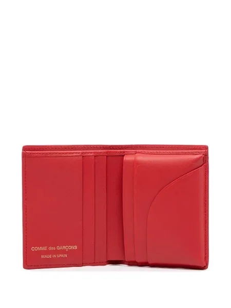 Puntíkatá peněženka Comme Des Garçons Wallet s potiskem červená
