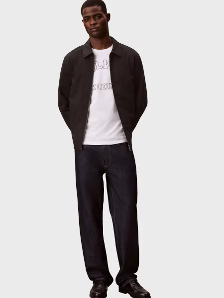 Утеплена джинсова куртка Calvin Klein Jeans чорна