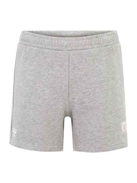 Hummel Pantaloni sport gri amestecat alb