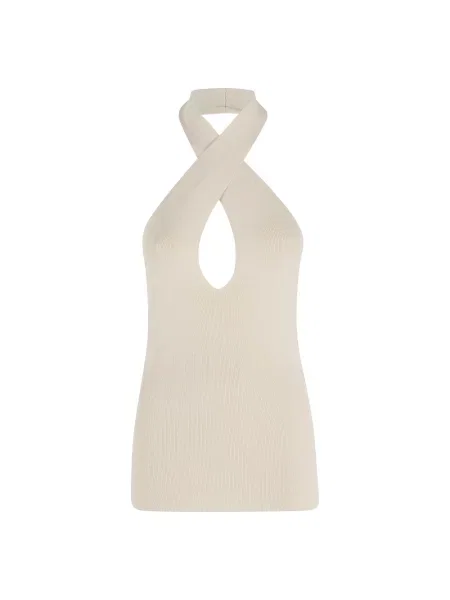 Top Federica Tosi beżowy