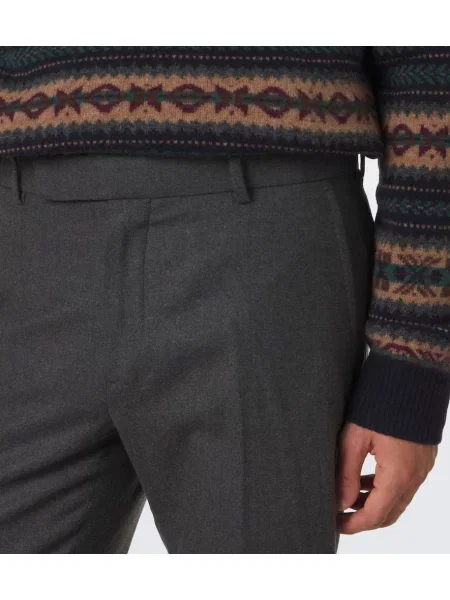Volnene hlače Polo Ralph Lauren siva