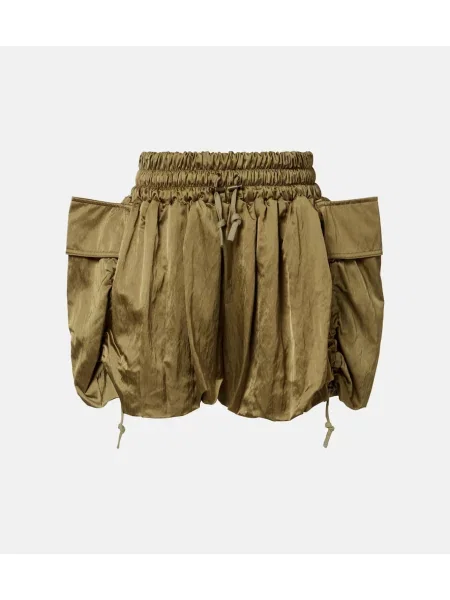 Pantaloni scurți cargo Balmain din țesătură twill verde