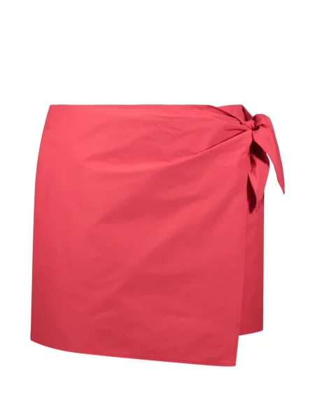 Pantaloni scurți Red Valentino cu legături plic roșu