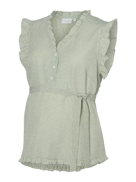 MAMALICIOUS Bluza MLEMS LIA zelena bijela