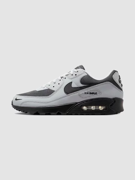 Кожаные кроссовки Nike Air Max 90 черные