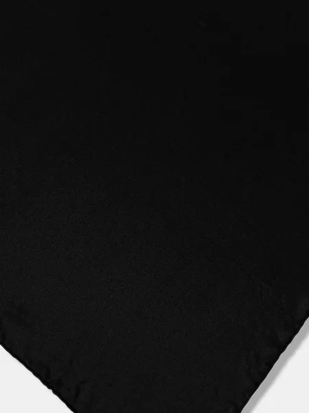 Шелковый однотонный платок Answear.lab черный