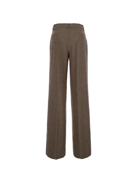 Pantaloni P.a.r.o.s.h. în carouri maro