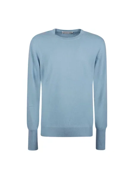 Sweter Ballantyne z kaszmiru niebieski