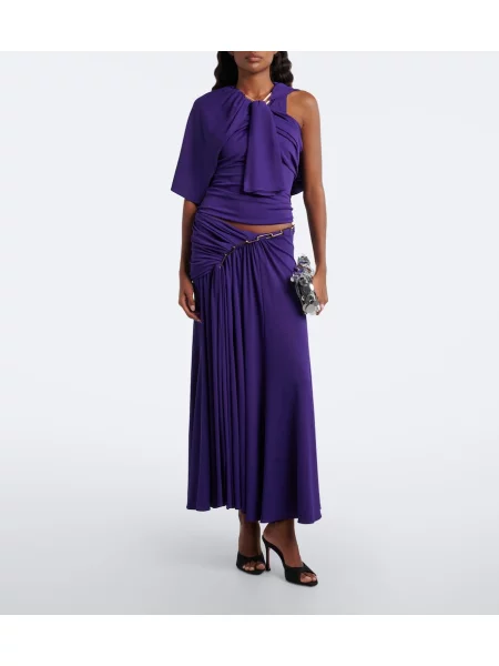 Fusta maxi Rabanne violet