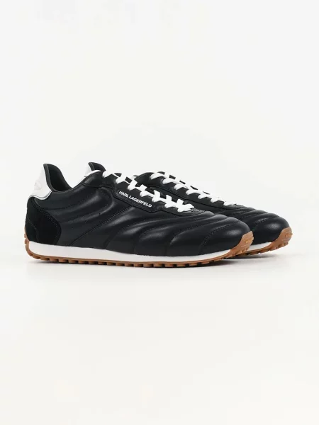 Karl Lagerfeld sneakersy skórzane ASTRA czarny